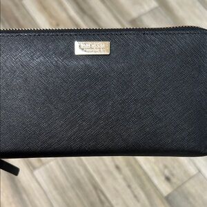 Kate Spade Black Zip-Around Wallet